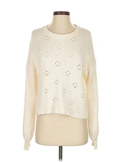 Pre-owned Madewell Pullover Sweater In White