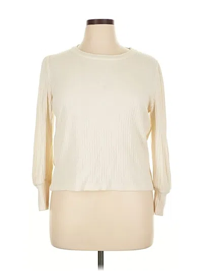 Pre-owned Madewell Pullover Sweater In White