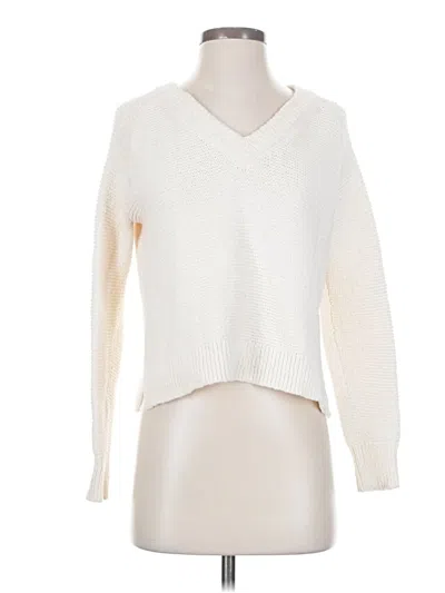 Pre-owned Madewell Pullover Sweater In White