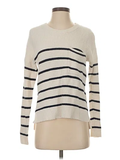 Pre-owned Madewell Pullover Sweater In White