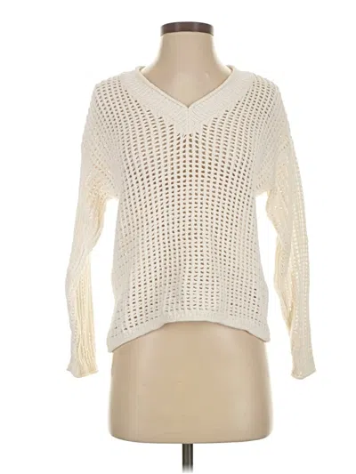 Pre-owned Madewell Pullover Sweater In White