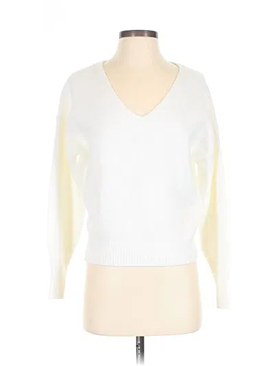Pre-owned Madewell Pullover Sweater In White