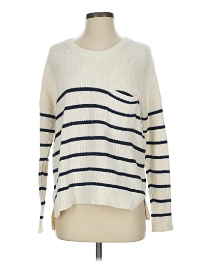 Pre-owned Madewell Pullover Sweater In White