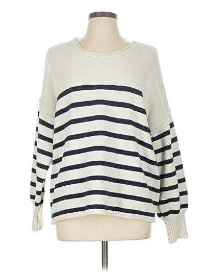 Pre-owned Madewell Pullover Sweater In White