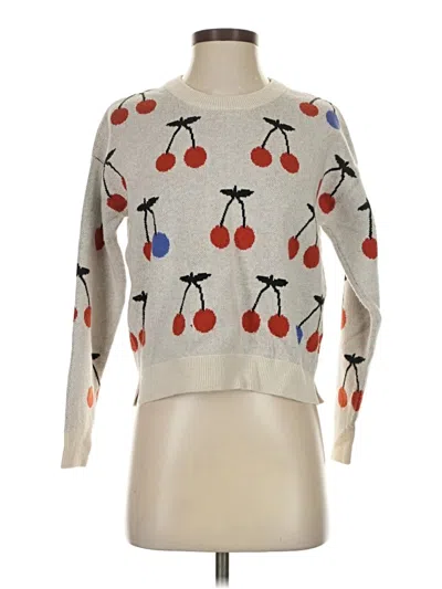 Pre-owned Madewell Pullover Sweater In White