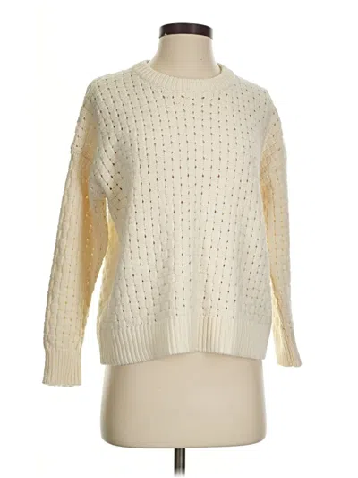 Pre-owned Madewell Pullover Sweater In White