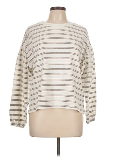 Pre-owned Madewell Pullover Sweater In White