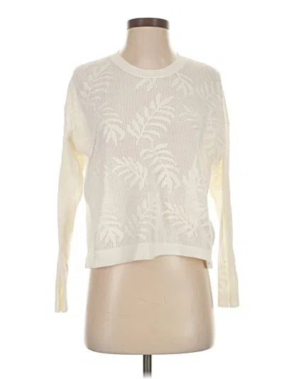 Pre-owned Madewell Pullover Sweater In White