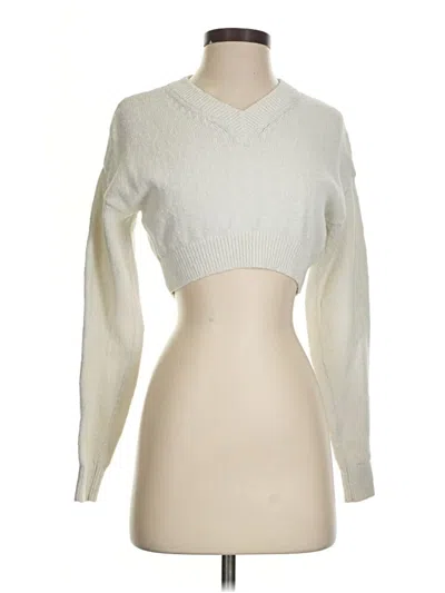 Pre-owned Madewell Pullover Sweater In White