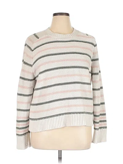 Pre-owned Madewell Pullover Sweater In White