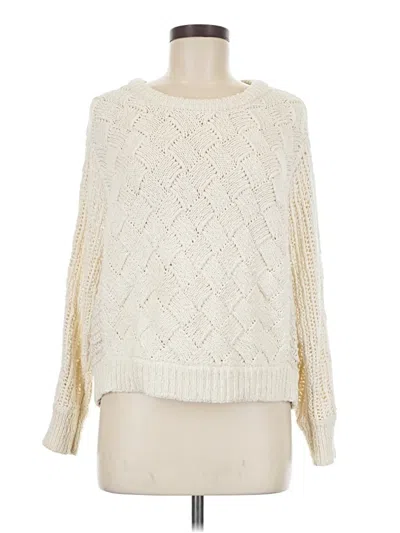 Pre-owned Madewell Pullover Sweater In White