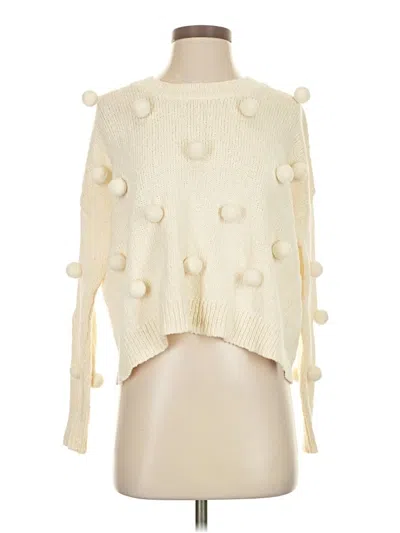 Pre-owned Madewell Pullover Sweater In White