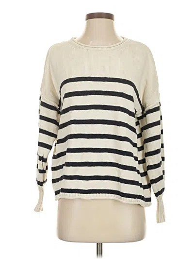 Pre-owned Madewell Pullover Sweater In White