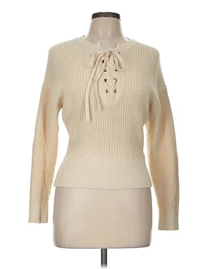 Pre-owned Madewell Pullover Sweater In White