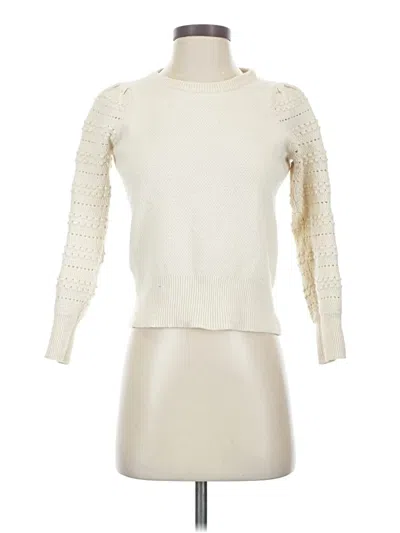 Pre-owned Madewell Pullover Sweater In White