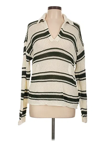 Pre-owned Madewell Pullover Sweater In White