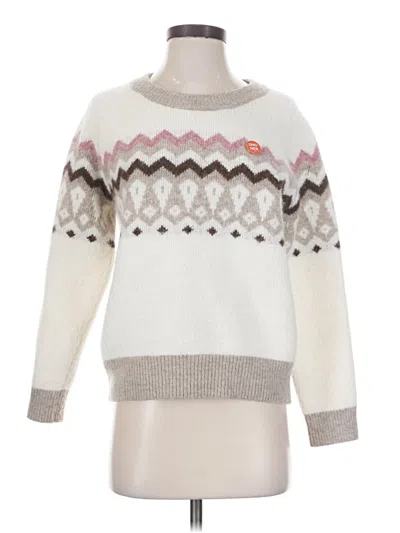 Pre-owned Madewell Pullover Sweater In White
