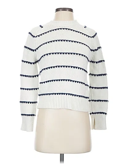 Pre-owned Madewell Pullover Sweater In White
