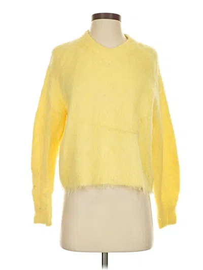 Pre-owned Madewell Pullover Sweater In Yellow