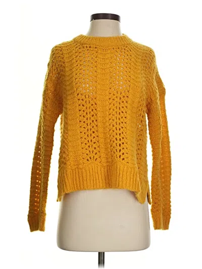 Pre-owned Madewell Pullover Sweater In Yellow