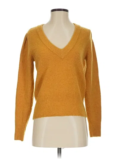 Pre-owned Madewell Pullover Sweater In Yellow