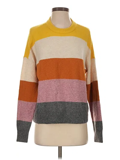 Pre-owned Madewell Pullover Sweater In Yellow