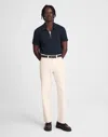 Madewell Quarter-zip Pique Polo Shirt In Blue