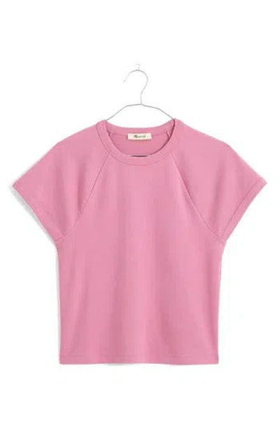 Madewell Raglan Sleeve Baby Tee In Shaded Pink