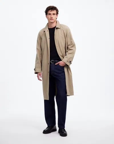 Madewell Raglan-sleeve Trench Coat In Heritage Khaki
