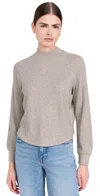 Shop Madewell Raglan Waffle Tee Heather Dark Carob