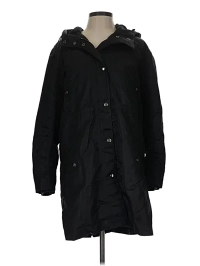 Pre-owned Madewell Raincoat In Black