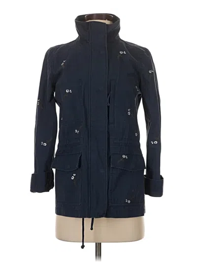 Pre-owned Madewell Raincoat In Blue