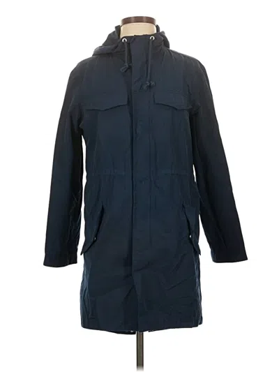 Pre-owned Madewell Raincoat In Blue