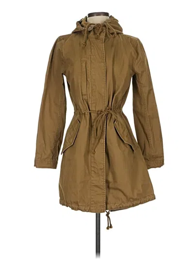 Pre-owned Madewell Raincoat In Brown