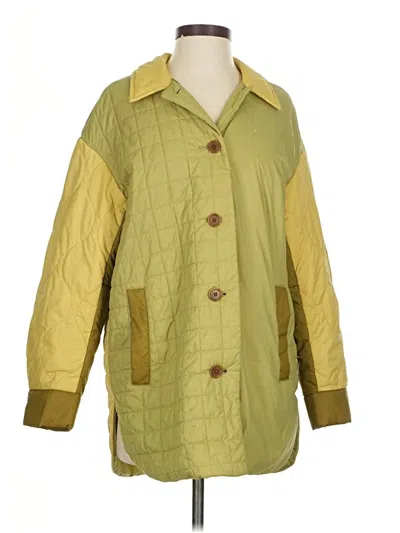 Pre-owned Madewell Raincoat In Green