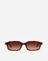 Madewell Rectangular Sunglasses In Dark Tortoise