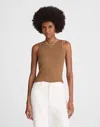 Madewell (re)generative Cotton High-neck Tank In Brown