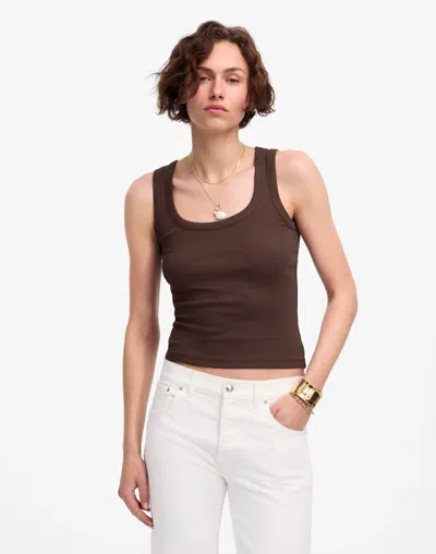 Madewell (re)generative Cotton Ribbed Scoopneck Tank
