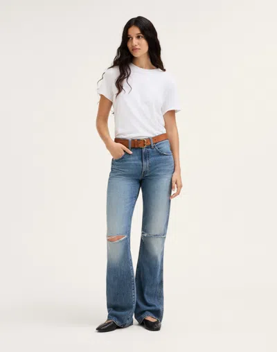Madewell Relaxed Bootcut Jeans In Blue