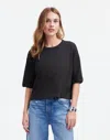 Madewell Relaxed Boxy Tee In Black Coal