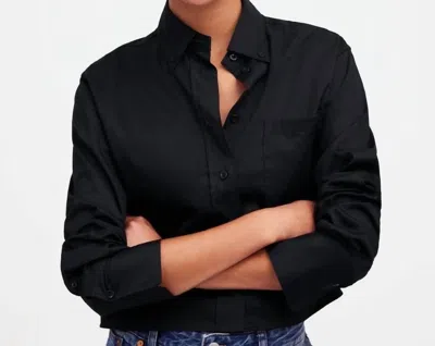 Madewell Relaxed Button-up Shirt In Black