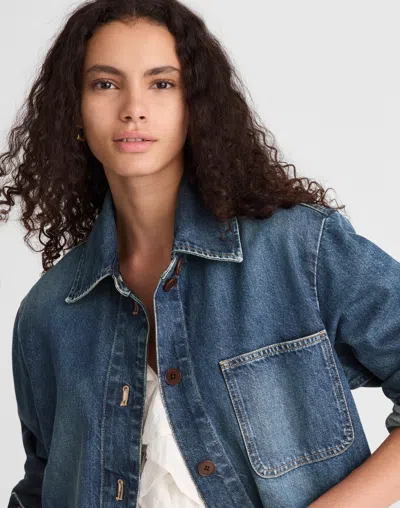 Madewell Relaxed Chore Jacket In Blue