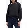 Madewell Relaxed Long Sleeve Raglan T-shirt In Black Coal