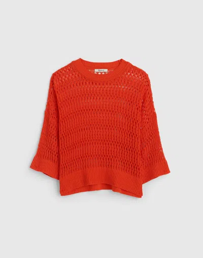 Madewell Relaxed Open-stitch Sweater Tee
