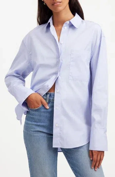 Madewell Relaxed Poplin Button-up Shirt In Pale Dawn