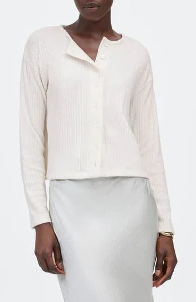 MADEWELL MADEWELL RELAXED RIB BUTTON FRONT CARDIGAN