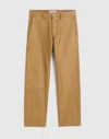 Madewell Relaxed Straight Workwear Pants In Brown