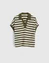 Madewell Relaxed V-neck Polo Shirt In Multi