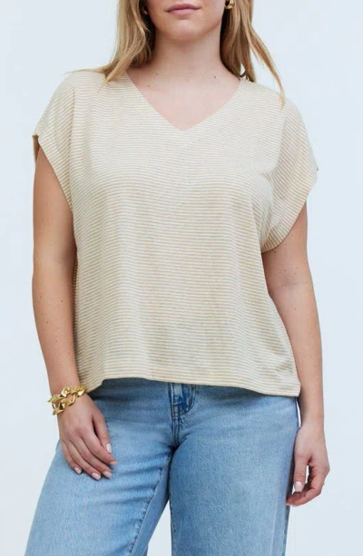 Madewell Relaxed V-neck T-shirt In Desert Dune