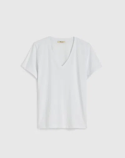 Madewell Relaxed V-neck Tee In White